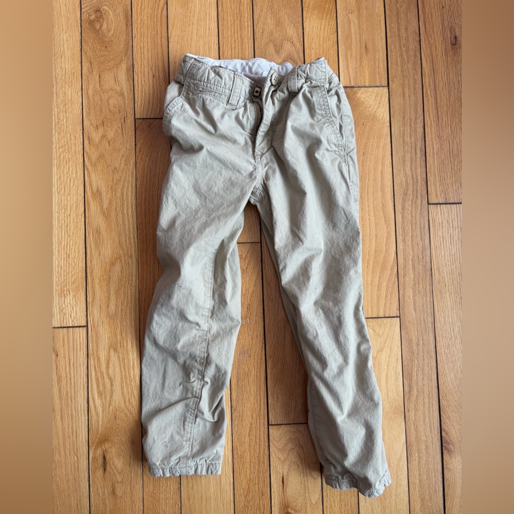 GAP kid size 6 flannel lined pants